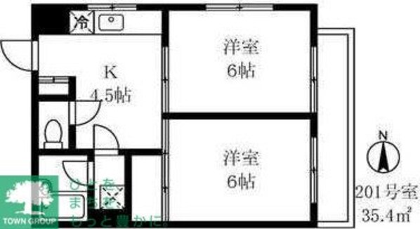 メルシー下目黒の物件間取画像